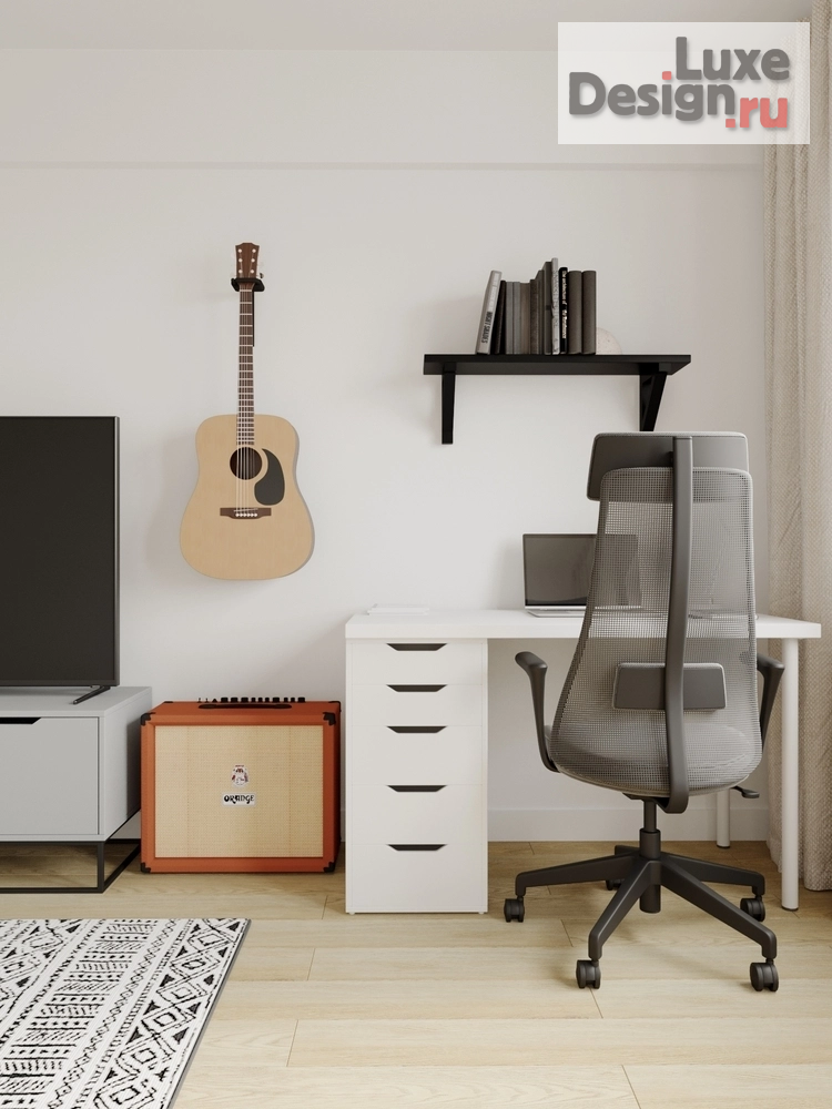 Дизайн интерьера двухкомнатной квартиры "КВАРТИРА КВАРТИРА 45 М² ДЛЯ МОЛОДОЙ ПАРЫ НА ПРОСПЕКТЕ ШАУМЯНА ДЛЯ МОЛОДОЙ ПАРЫ В САНКТ-ПЕТЕРБУРГЕ" (фото 5)