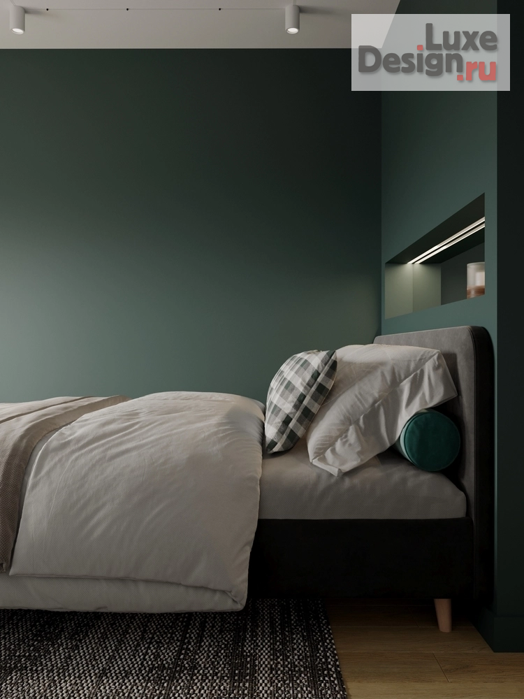 Дизайн интерьера двухкомнатной квартиры "КВАРТИРА КВАРТИРА 45 М² ДЛЯ МОЛОДОЙ ПАРЫ НА ПРОСПЕКТЕ ШАУМЯНА ДЛЯ МОЛОДОЙ ПАРЫ В САНКТ-ПЕТЕРБУРГЕ" (фото 12)