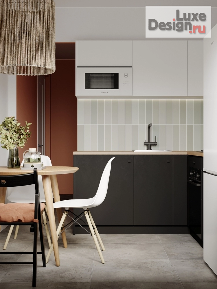 Дизайн интерьера двухкомнатной квартиры "КВАРТИРА КВАРТИРА 45 М² ДЛЯ МОЛОДОЙ ПАРЫ НА ПРОСПЕКТЕ ШАУМЯНА ДЛЯ МОЛОДОЙ ПАРЫ В САНКТ-ПЕТЕРБУРГЕ" (фото 3)