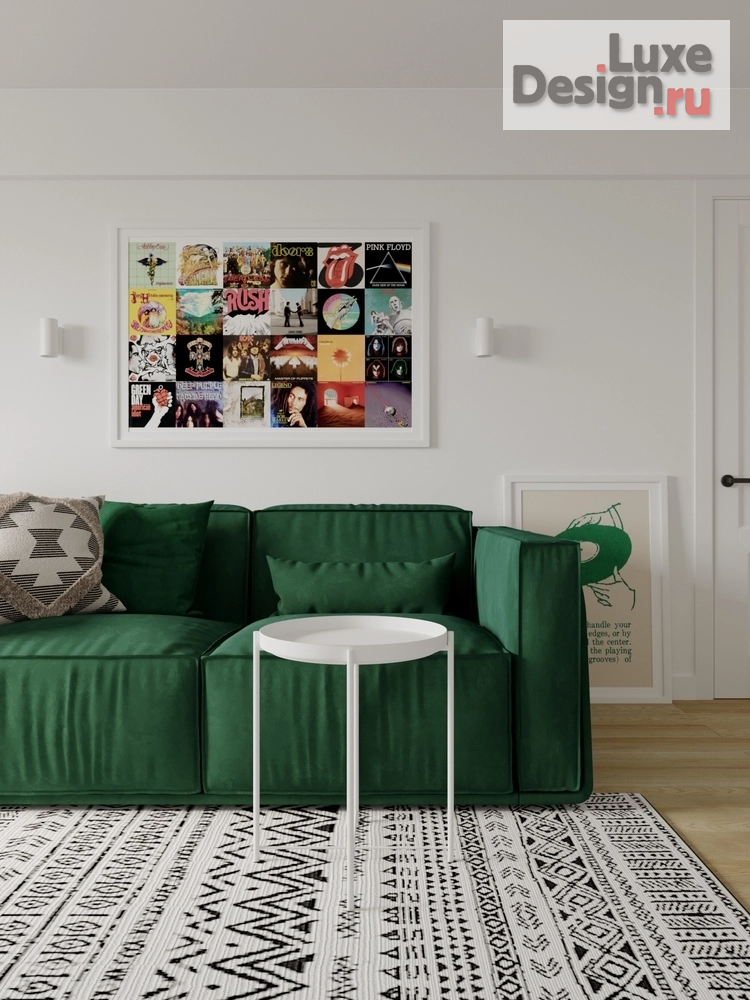 Дизайн интерьера двухкомнатной квартиры "КВАРТИРА КВАРТИРА 45 М² ДЛЯ МОЛОДОЙ ПАРЫ НА ПРОСПЕКТЕ ШАУМЯНА ДЛЯ МОЛОДОЙ ПАРЫ В САНКТ-ПЕТЕРБУРГЕ" (фото 6)