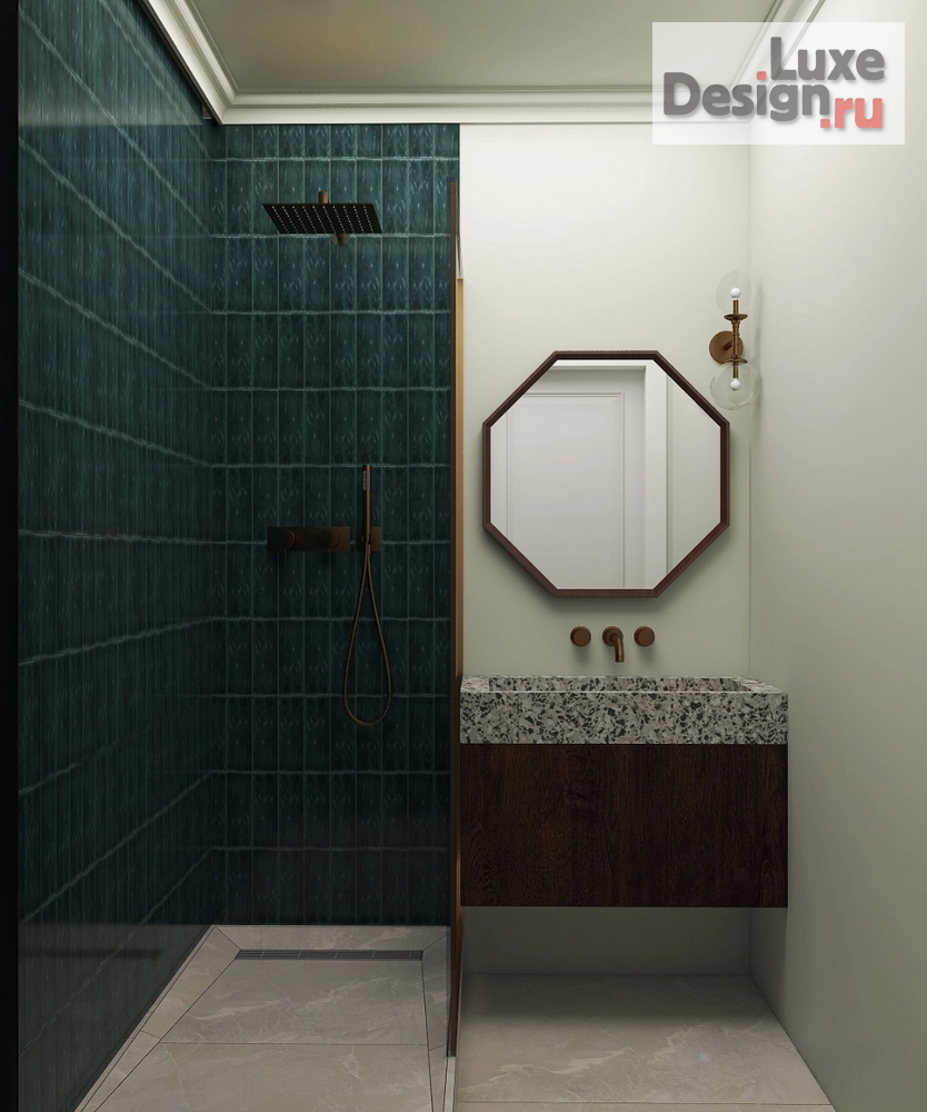 Дизайн интерьера трехкомнатной квартиры "Квартира в старом фонде в неоклассическом стиле " (фото 6)