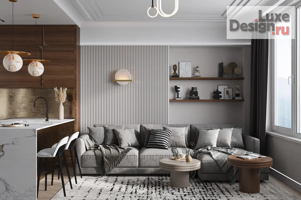 Дизайн интерьера двухкомнатной квартиры "Квартира в ЖК Familia на Петровском" (фото 1)