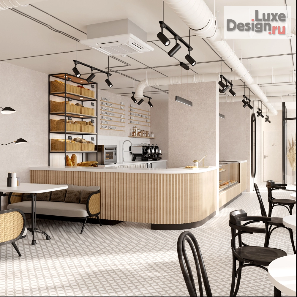Дизайн интерьера кафе "Пекарня-кондитерская Хлебомания" (фото 1)
