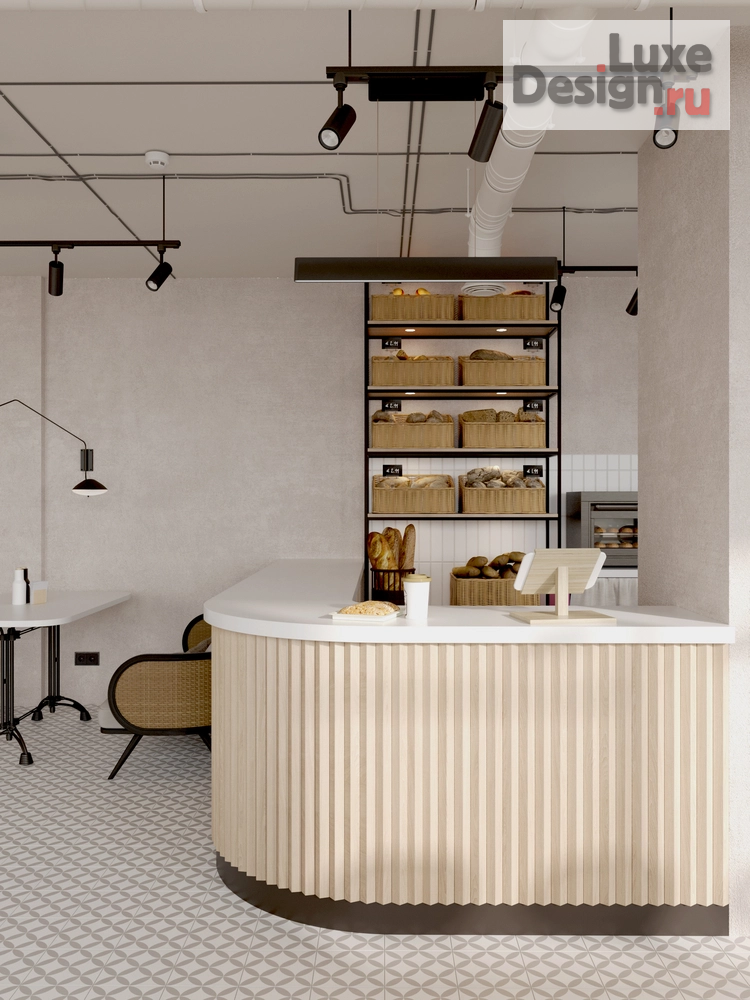 Дизайн интерьера кафе "Пекарня-кондитерская Хлебомания" (фото 3)