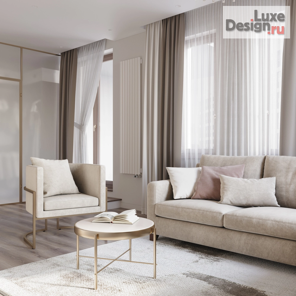 Дизайн интерьера двухкомнатной квартиры "ЖК "Галактика PRO"" (фото 3)