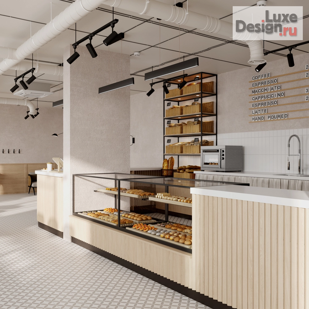 Дизайн интерьера кафе "Пекарня-кондитерская Хлебомания" (фото 7)