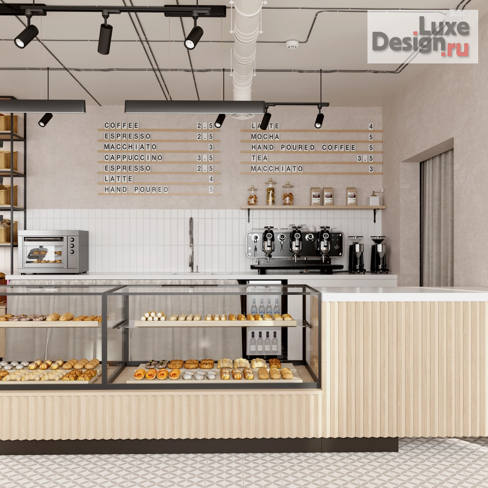 Дизайн интерьера кафе "Пекарня-кондитерская Хлебомания" (фото 8)