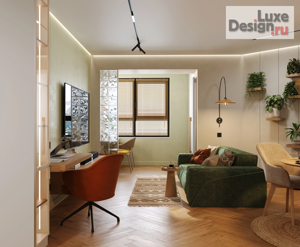 Дизайн интерьера двухкомнатной квартиры "ЖК Листва" (фото 23)