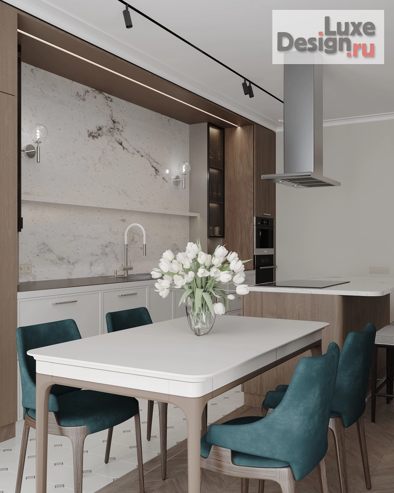 Дизайн интерьера трехкомнатной квартиры "ЖК Жемчужный каскад" (фото 5)