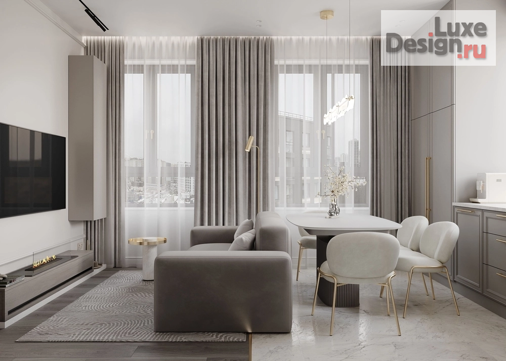 Дизайн интерьера трехкомнатной квартиры "ЖК Тайм Сквер" (фото 9)