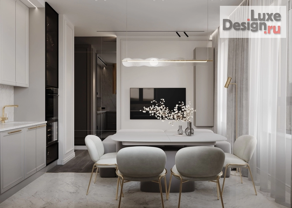 Дизайн интерьера трехкомнатной квартиры "ЖК Тайм Сквер" (фото 5)