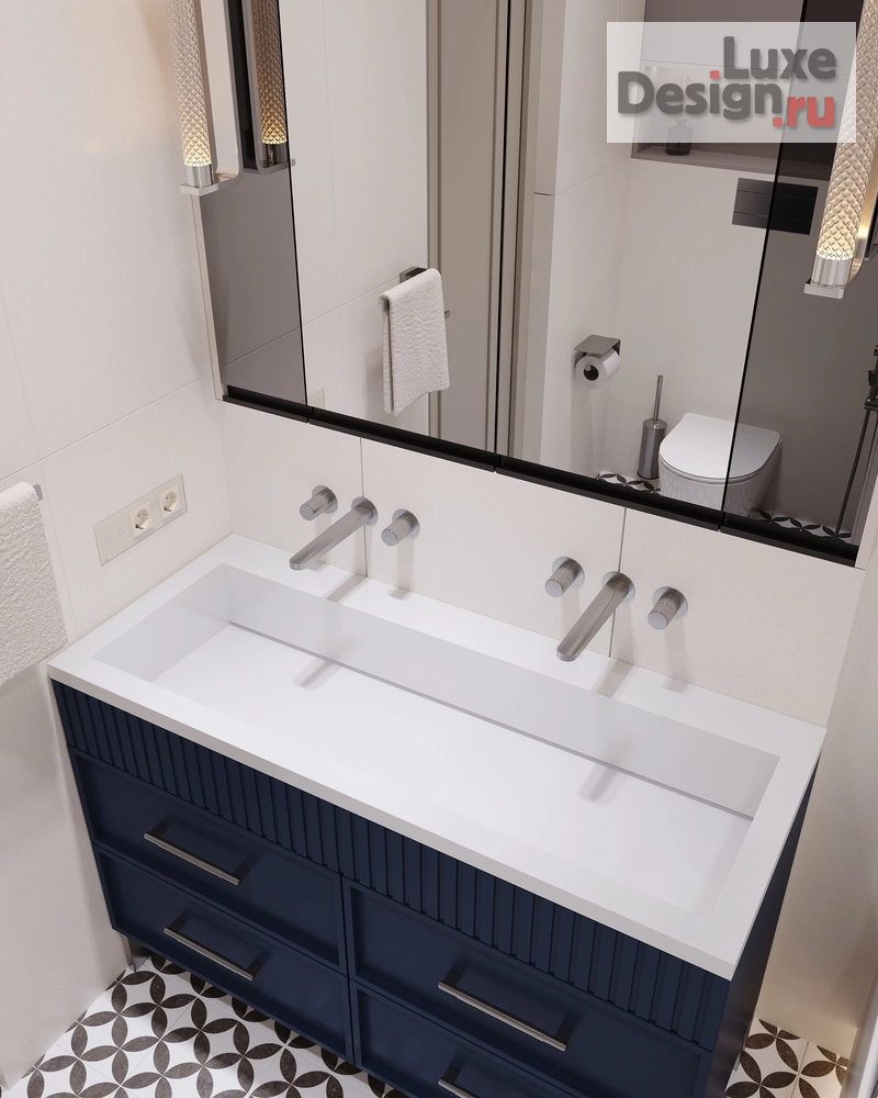 Дизайн интерьера трехкомнатной квартиры "ЖК Жемчужный каскад" (фото 48)