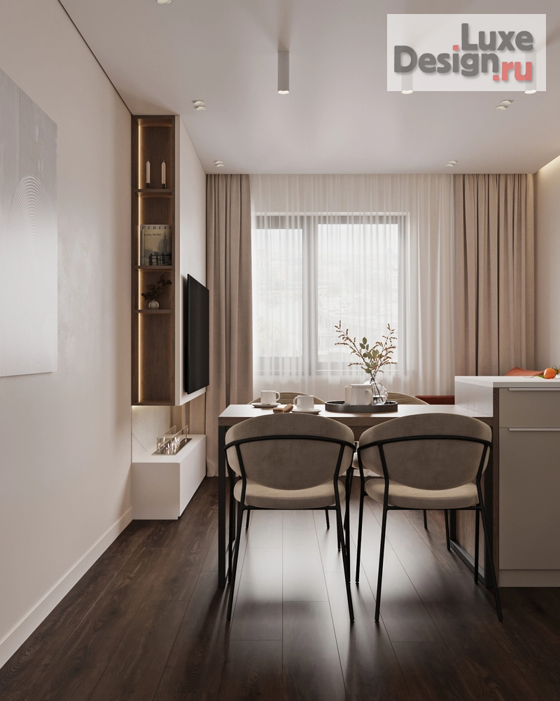 Дизайн интерьера двухкомнатной квартиры "Двухкомнатная квартира в ЖК "Цивилизация"" (фото 10)