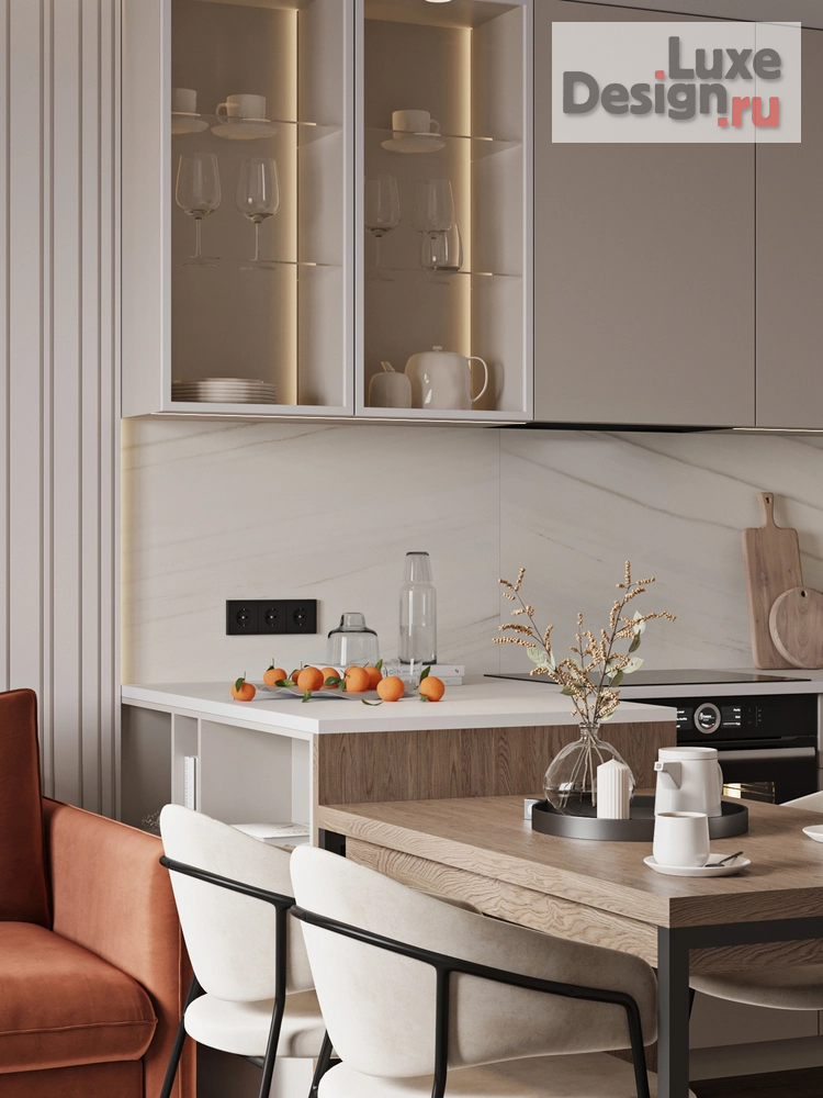 Дизайн интерьера двухкомнатной квартиры "Двухкомнатная квартира в ЖК "Цивилизация"" (фото 11)