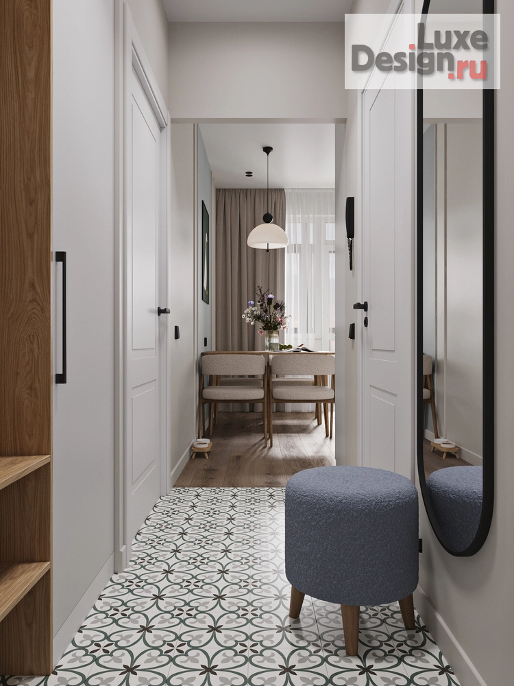 Дизайн интерьера однокомнатной квартиры "Однокомнатная квартира в ЖК "Полис"" (фото 1)