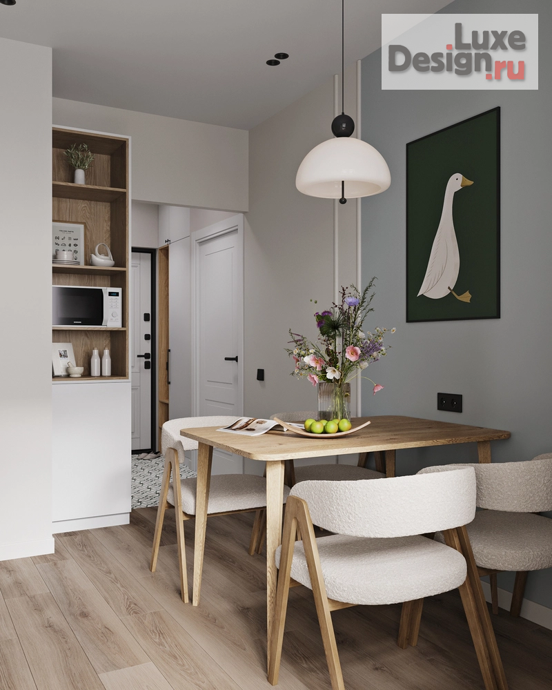 Дизайн интерьера однокомнатной квартиры "Однокомнатная квартира в ЖК "Полис"" (фото 10)