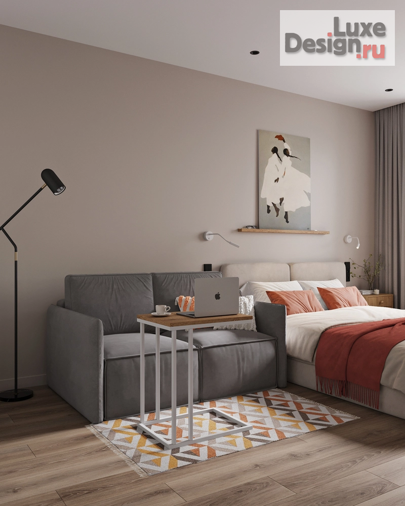 Дизайн интерьера однокомнатной квартиры "Однокомнатная квартира в ЖК "Полис"" (фото 12)