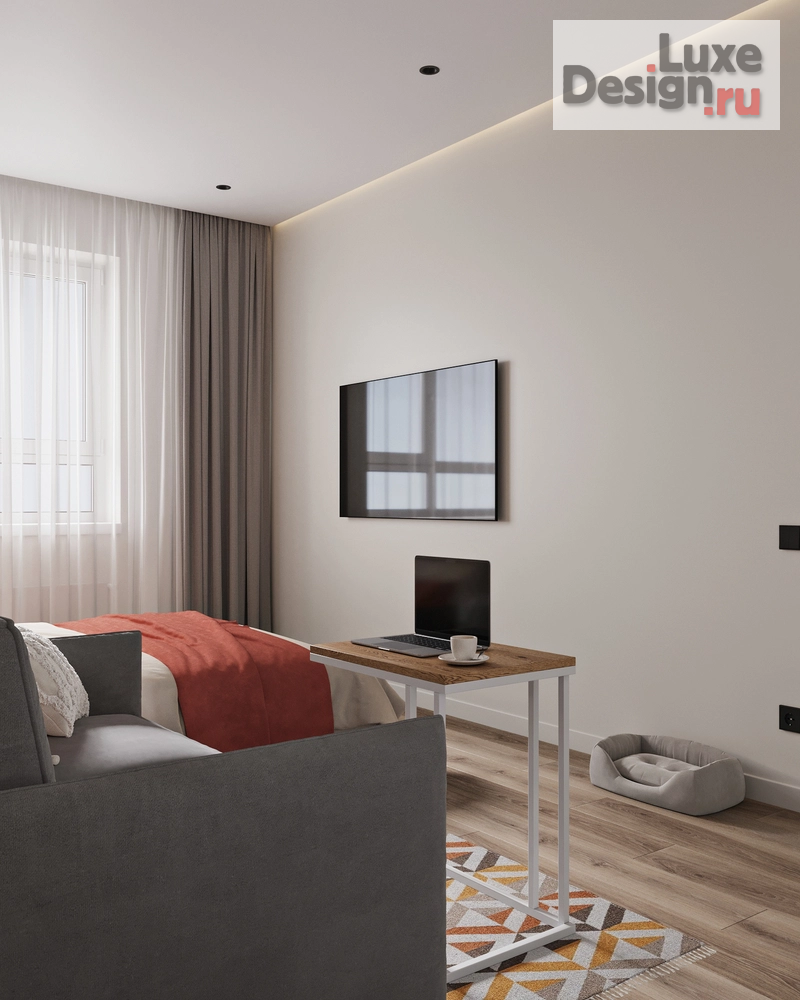 Дизайн интерьера однокомнатной квартиры "Однокомнатная квартира в ЖК "Полис"" (фото 18)