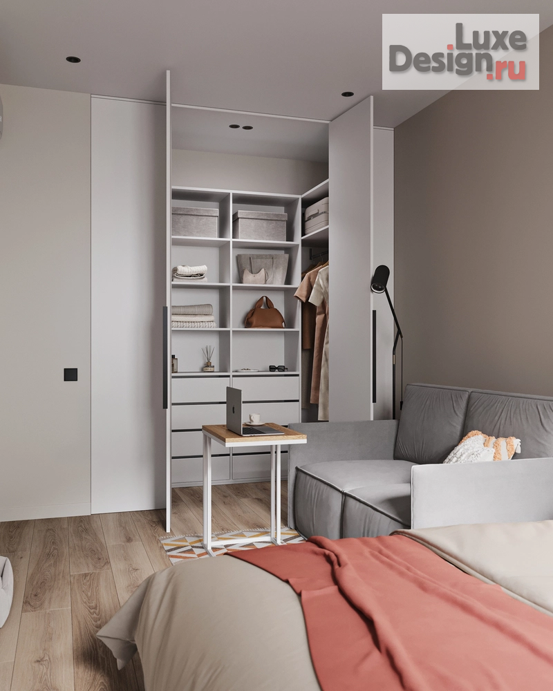 Дизайн интерьера однокомнатной квартиры "Однокомнатная квартира в ЖК "Полис"" (фото 20)