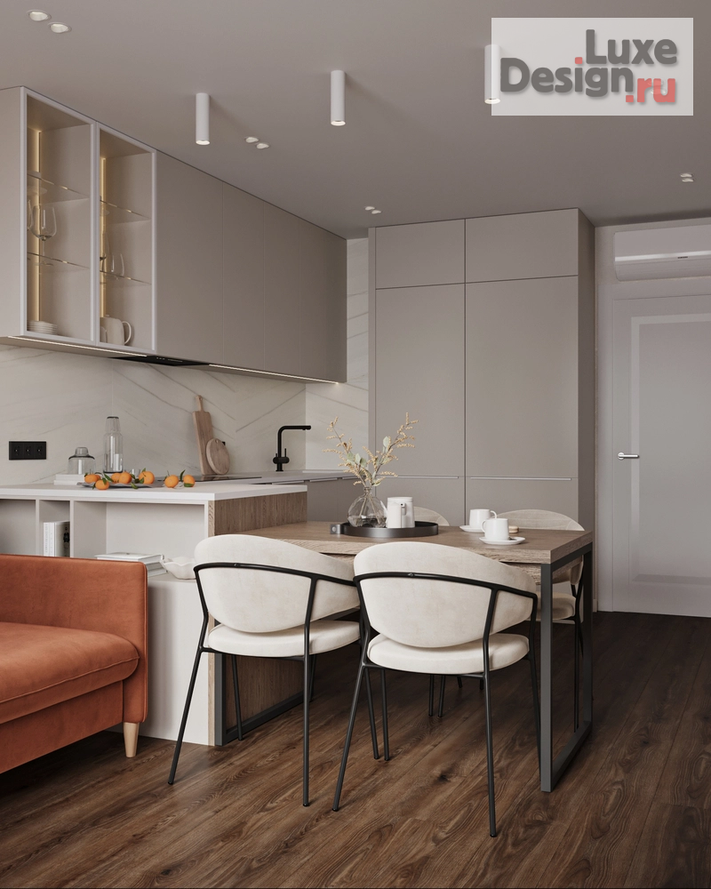 Дизайн интерьера двухкомнатной квартиры "Двухкомнатная квартира в ЖК "Цивилизация"" (фото 3)