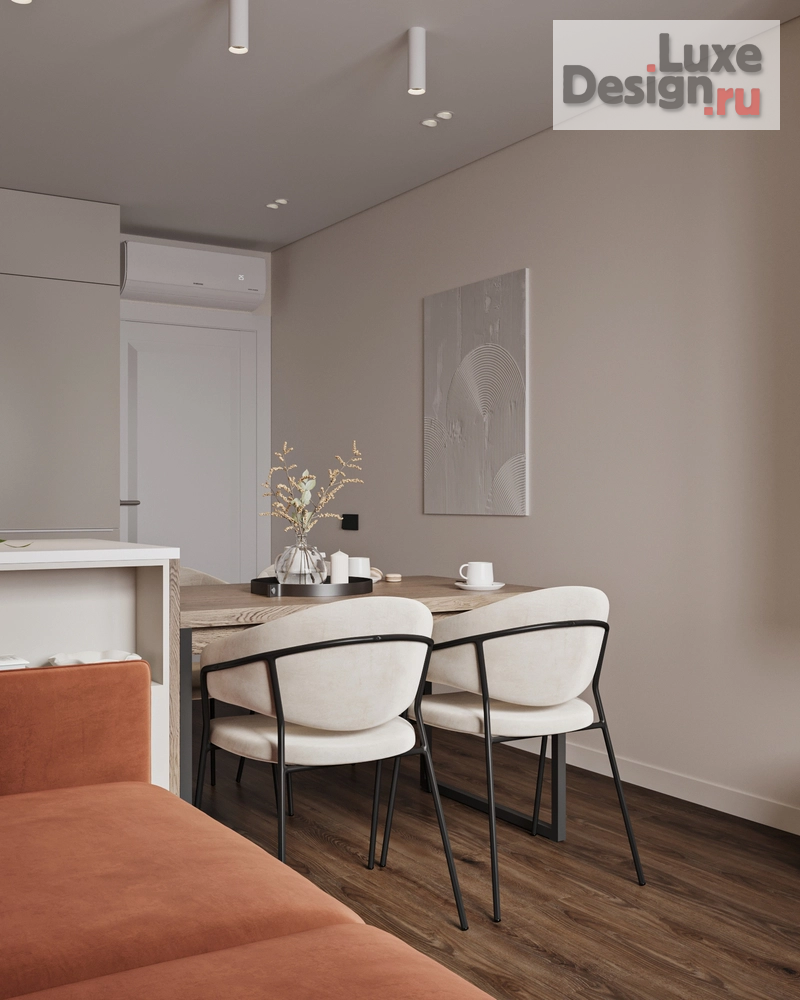 Дизайн интерьера двухкомнатной квартиры "Двухкомнатная квартира в ЖК "Цивилизация"" (фото 6)