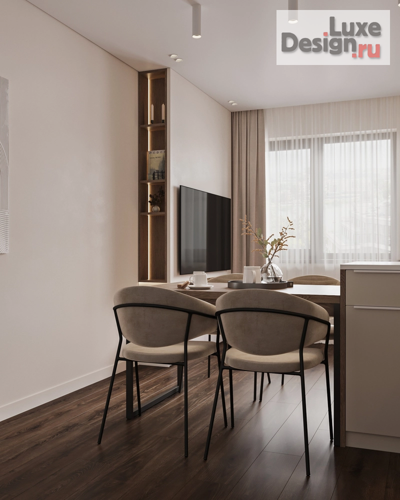 Дизайн интерьера двухкомнатной квартиры "Двухкомнатная квартира в ЖК "Цивилизация"" (фото 8)