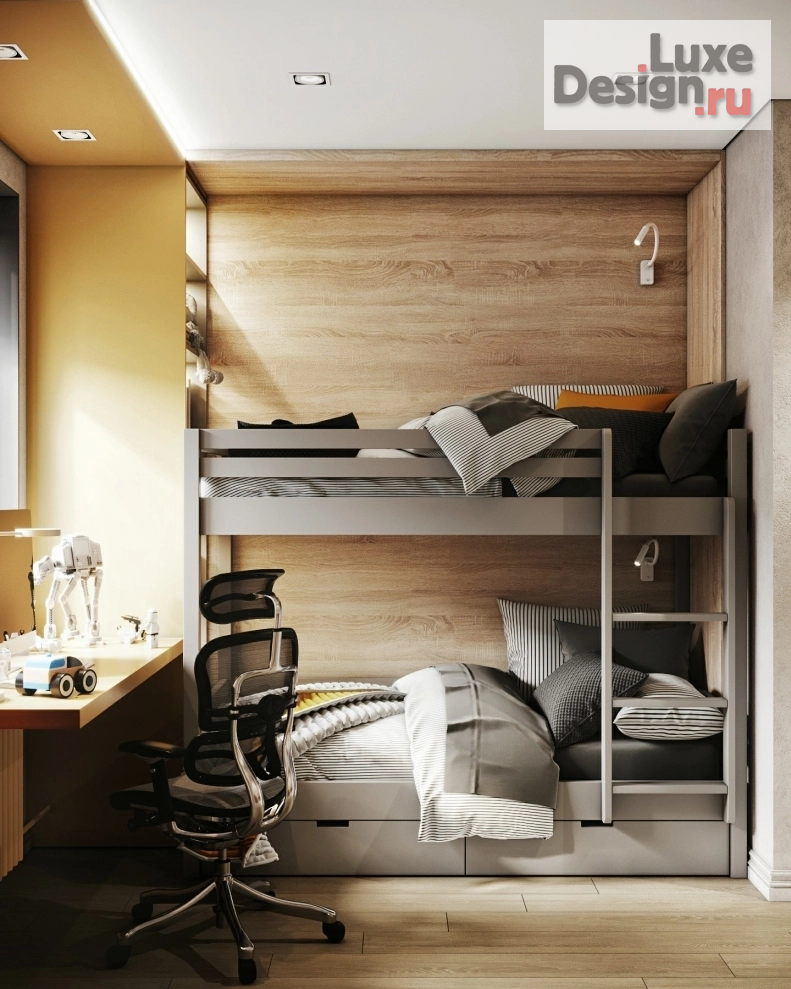 Дизайн интерьера трехкомнатной квартиры "Приморский квартал" (фото 2)