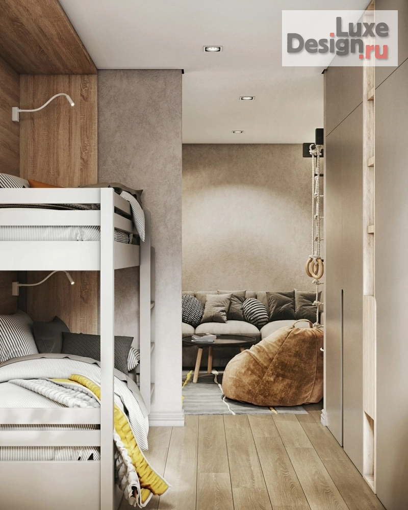 Дизайн интерьера трехкомнатной квартиры "Приморский квартал" (фото 3)