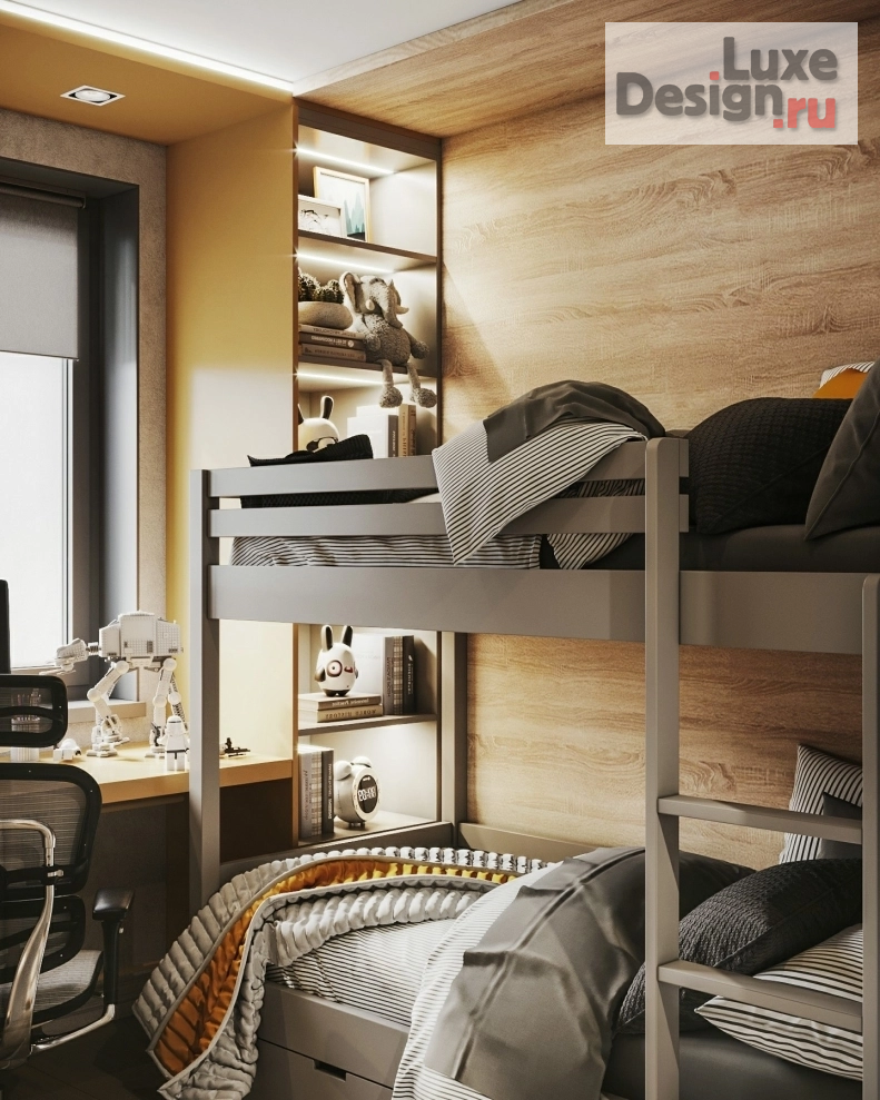 Дизайн интерьера трехкомнатной квартиры "Приморский квартал" (фото 5)