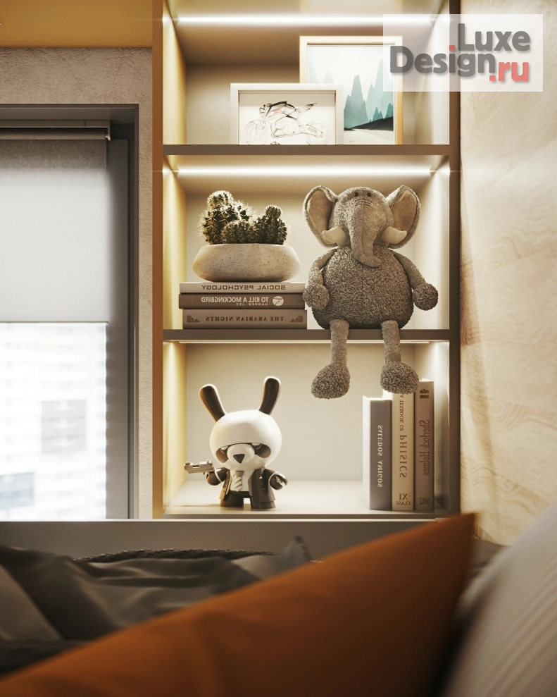 Дизайн интерьера трехкомнатной квартиры "Приморский квартал" (фото 6)