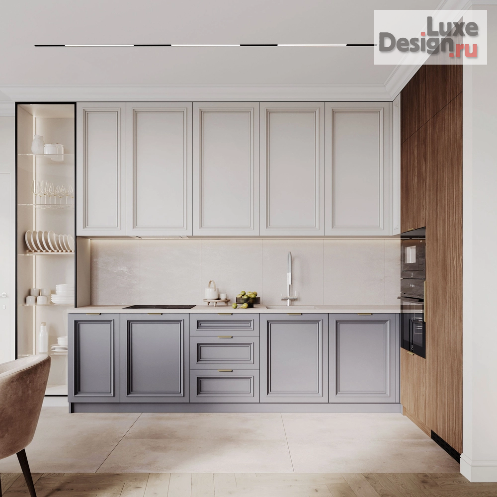 Дизайн интерьера трехкомнатной квартиры "Красногвардейский район СПб // ЖК "Малоохтинский, 68"" (фото 18)