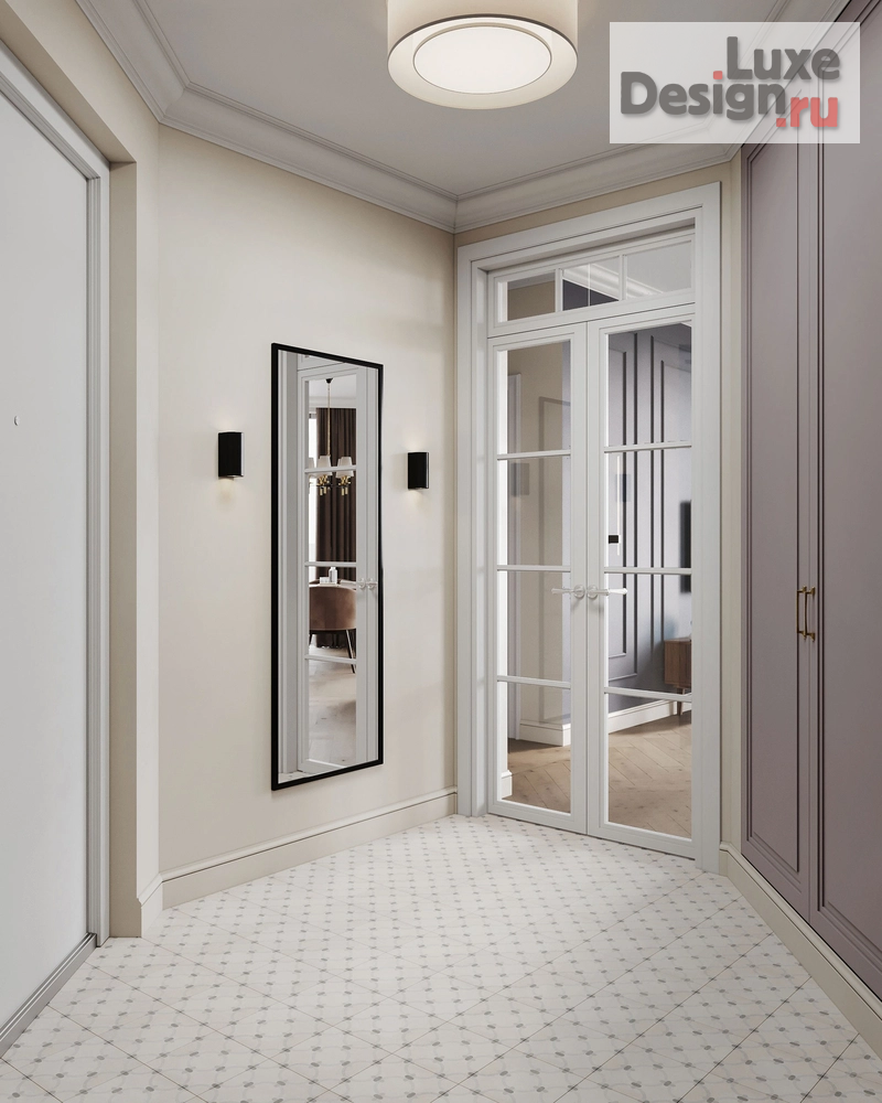 Дизайн интерьера трехкомнатной квартиры "Красногвардейский район СПб // ЖК "Малоохтинский, 68"" (фото 11)