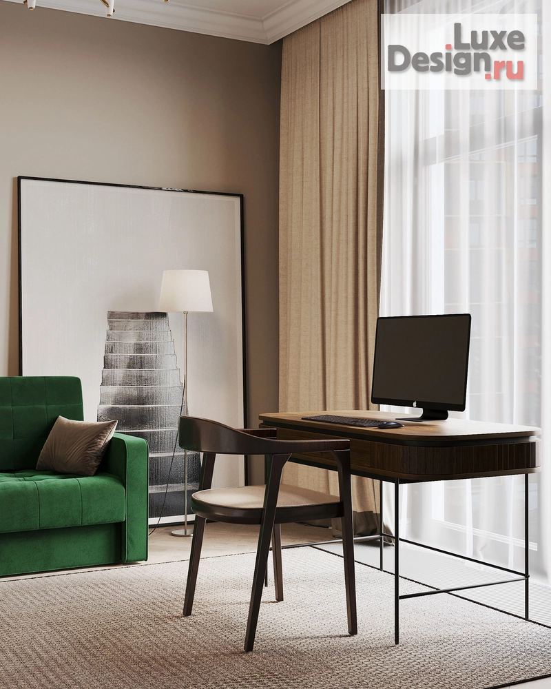 Дизайн интерьера трехкомнатной квартиры "Красногвардейский район СПб // ЖК "Малоохтинский, 68"" (фото 24)