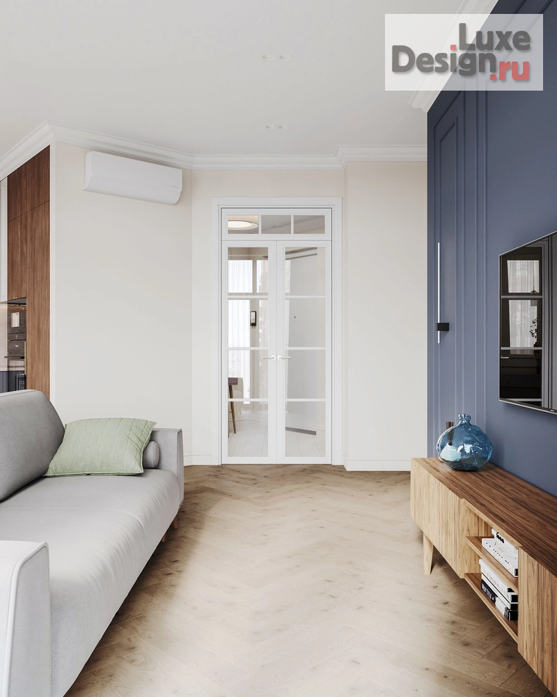 Дизайн интерьера трехкомнатной квартиры "Красногвардейский район СПб // ЖК "Малоохтинский, 68"" (фото 10)