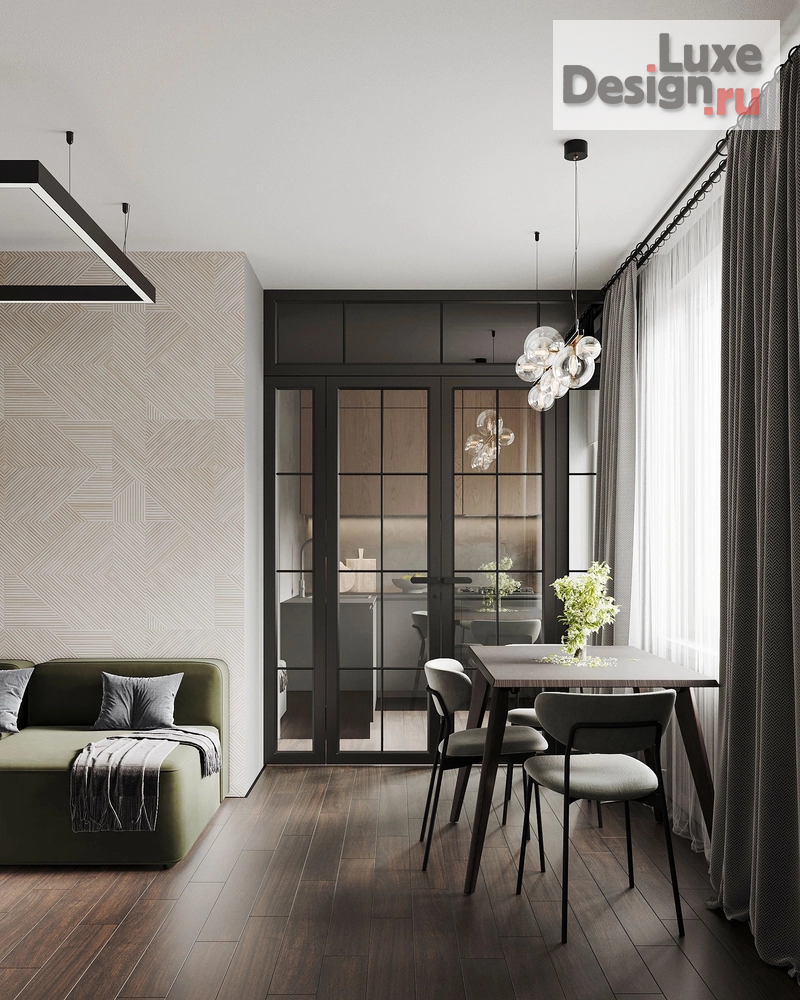 Дизайн интерьера двухкомнатной квартиры "Стрельна // Хрущевка" (фото 1)