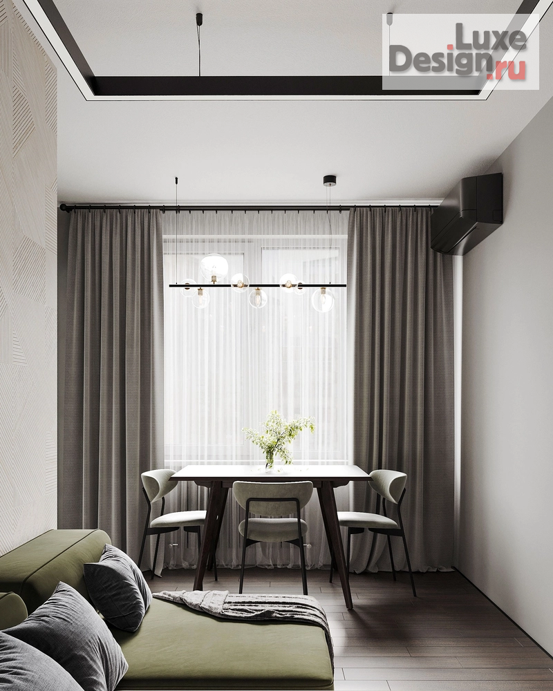 Дизайн интерьера двухкомнатной квартиры "Стрельна // Хрущевка" (фото 3)