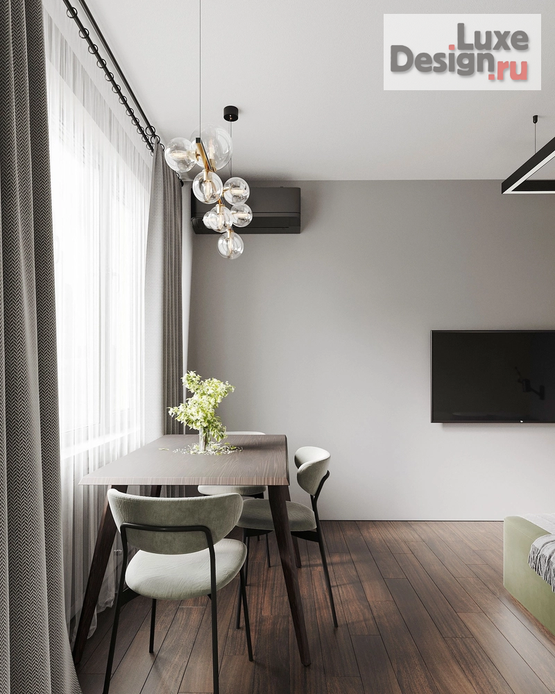 Дизайн интерьера двухкомнатной квартиры "Стрельна // Хрущевка" (фото 2)