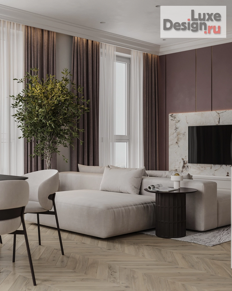 Дизайн интерьера двухкомнатной квартиры "Дизайн-проект двухкомнатной квартиры в старом фоде Санкт-Петербурга" (фото 14)