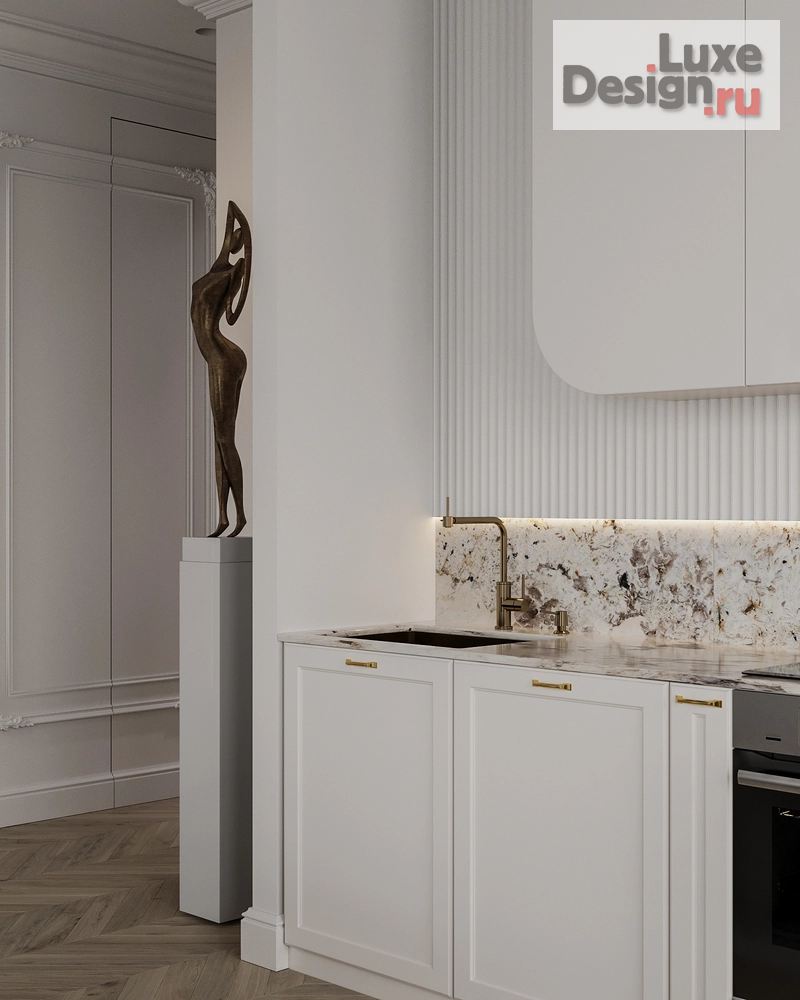 Дизайн интерьера двухкомнатной квартиры "Дизайн-проект двухкомнатной квартиры в старом фоде Санкт-Петербурга" (фото 17)