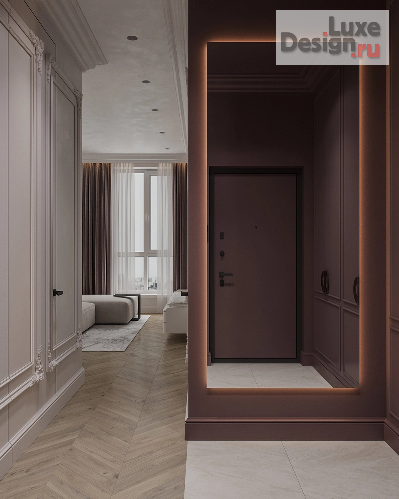 Дизайн интерьера двухкомнатной квартиры "Дизайн-проект двухкомнатной квартиры в старом фоде Санкт-Петербурга" (фото 18)