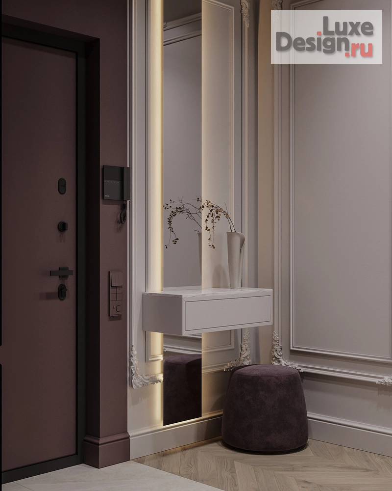 Дизайн интерьера двухкомнатной квартиры "Дизайн-проект двухкомнатной квартиры в старом фоде Санкт-Петербурга" (фото 23)