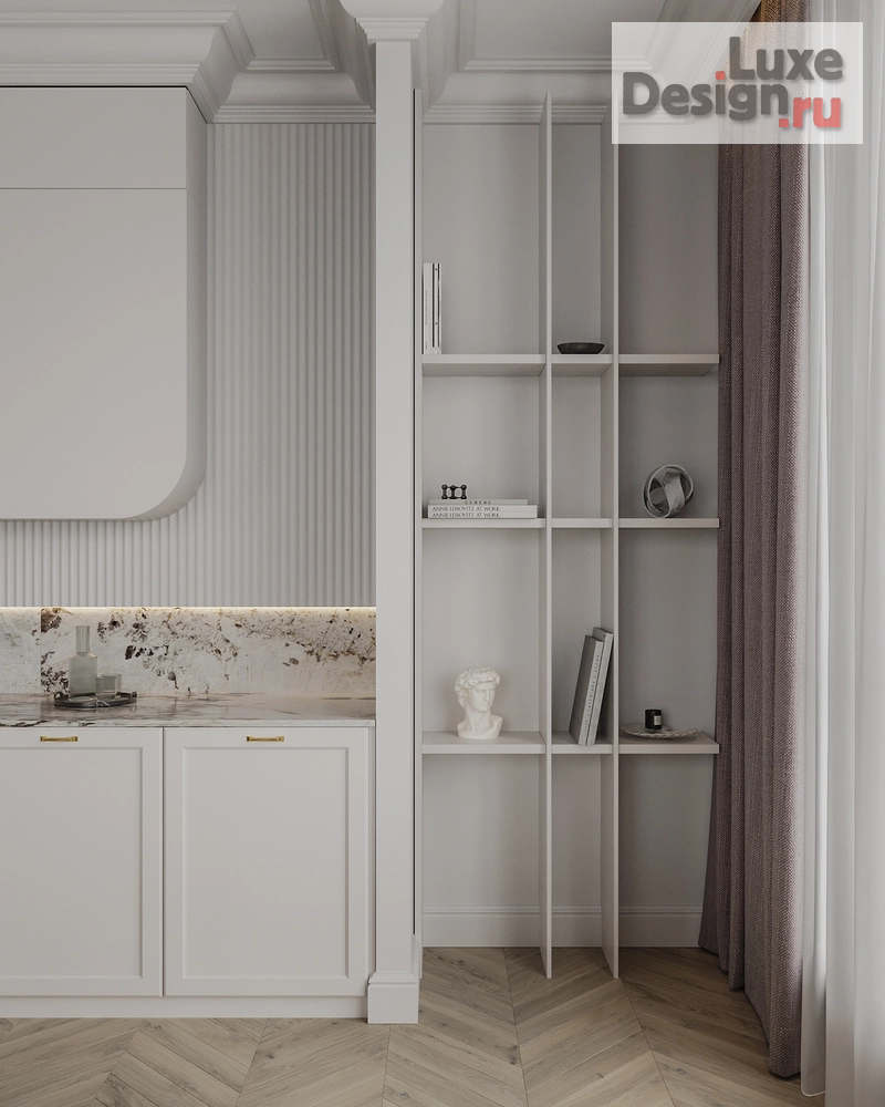 Дизайн интерьера двухкомнатной квартиры "Дизайн-проект двухкомнатной квартиры в старом фоде Санкт-Петербурга" (фото 32)