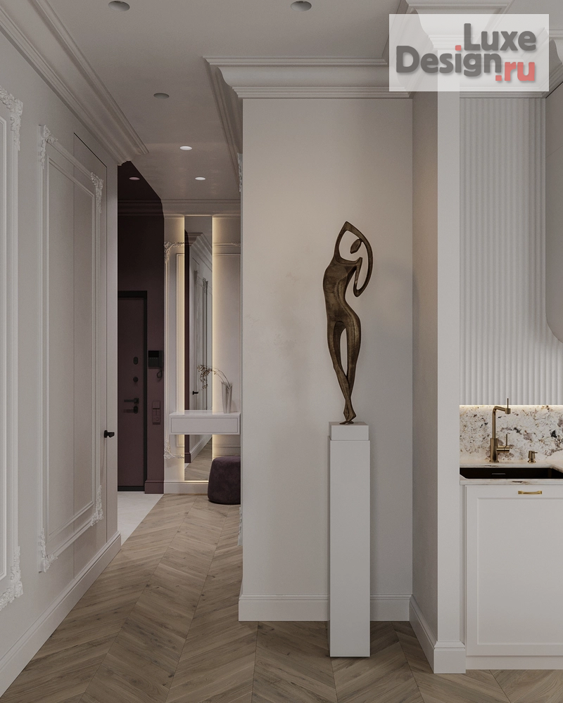 Дизайн интерьера двухкомнатной квартиры "Дизайн-проект двухкомнатной квартиры в старом фоде Санкт-Петербурга" (фото 33)