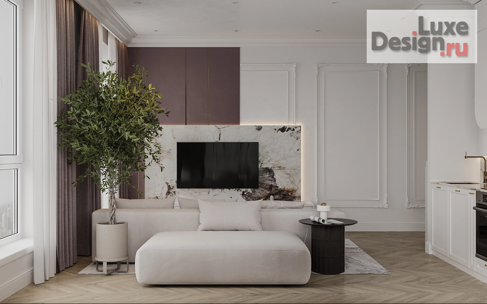 Дизайн интерьера двухкомнатной квартиры "Дизайн-проект двухкомнатной квартиры в старом фоде Санкт-Петербурга" (фото 5)