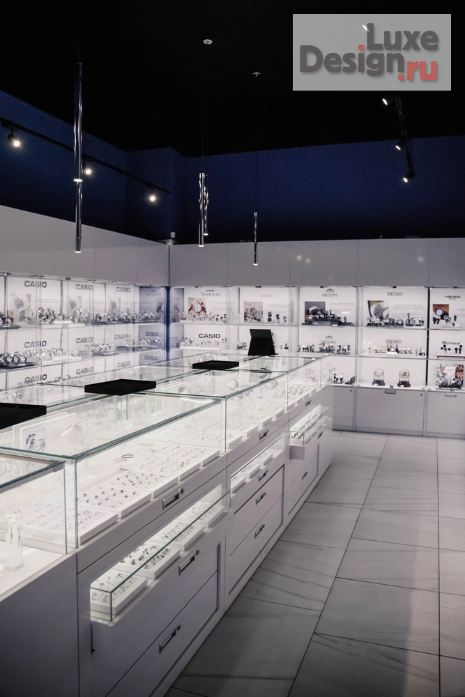 Дизайн интерьера бутика "Салон часов и ювелирных изделий в СПб" (фото 8)