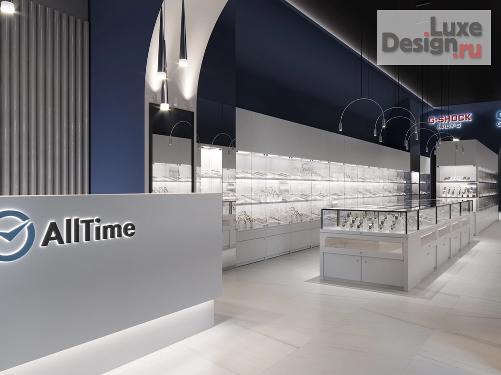 Дизайн интерьера бутика "Салон часов и ювелирных изделий в СПб" (фото 17)