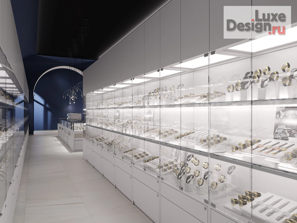 Дизайн интерьера бутика "Салон часов и ювелирных изделий в СПб" (фото 11)