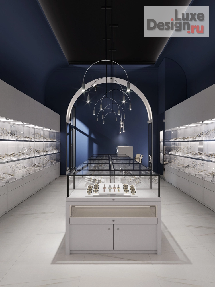 Дизайн интерьера бутика "Салон часов и ювелирных изделий в СПб" (фото 4)