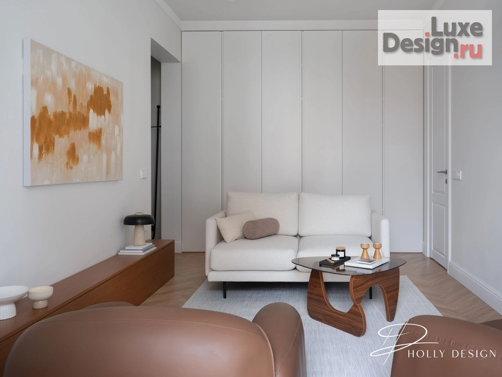 Дизайн интерьера однокомнатной квартиры "Кутузовский | Флиппинг (перепродажа)" (фото 1)