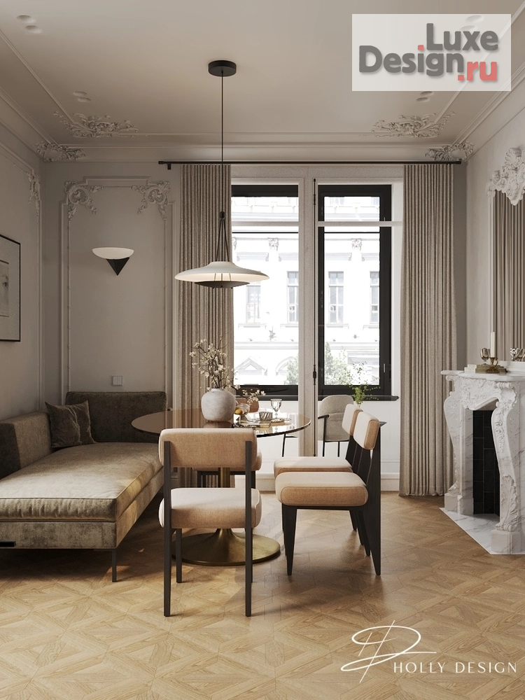 Дизайн интерьера однокомнатной квартиры "ЖК Мир" (фото 5)